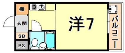 サンハイツ白鳩3の間取り画像