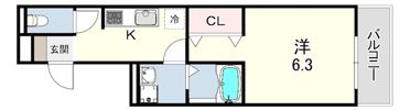 エスペランサ西新町の間取り画像