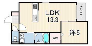 （仮）今津山中町ハイツの間取り画像