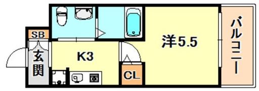 エスリード神戸WESTの間取り画像