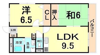 メゾン南塚口の間取り画像