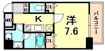 レジディア神戸元町の間取り画像
