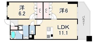 ワコーレ明石グリーンプロムナードの間取り画像