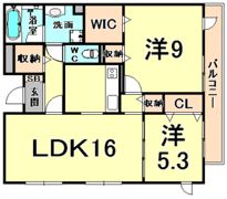 CRESCENT小松の間取り画像