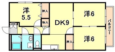 サンハウス西宮の間取り画像