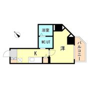 U-RO湊川公園前の間取り画像