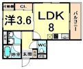 プレジール東難波の間取り画像