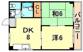 ベルメゾンKの間取り画像