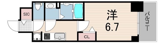 プレサンス ハーバーランド アンド・シーの間取り画像