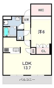 WEST HILLS 弐番館の間取り画像