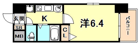 エステムプラザ神戸水木通グランクロスの間取り画像