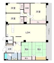 クレール西町 南館の間取り画像