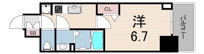 プレサンス ハーバーランド アンド・シーの間取り画像