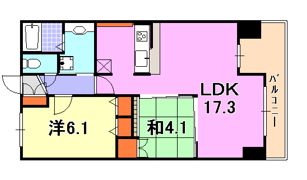 レジディア三宮東の間取り画像