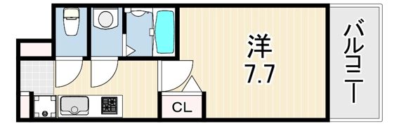 リヴェント尼崎の間取り画像