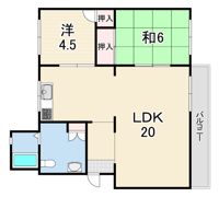 青山台住宅60号棟の間取り画像