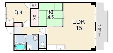 上高丸コーポラスの間取り画像