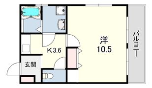 御影サンシャインの間取り画像