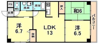 プロスペール門戸の間取り画像