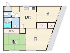 中央コーポの間取り画像
