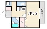 アスティオス湊川の間取り画像