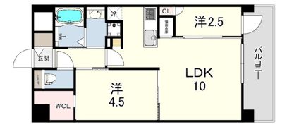 THE SENSE RESIDENCE 甲南山手の間取り画像