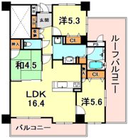 リベール東灘青木の間取り画像