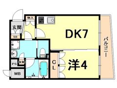 ブランシエスタ西宮の間取り画像