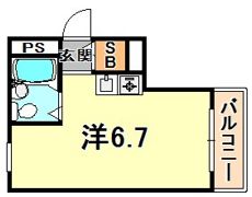 ジョイフル中山手の間取り画像