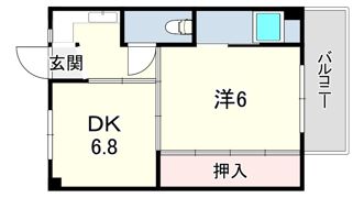 ビレッジハウス鴻池4号棟の間取り画像