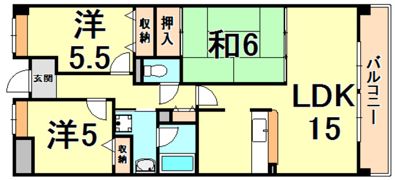 ベルパレス高木の間取り画像