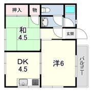 藤ハイツの間取り画像