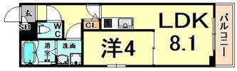 メゾン・アルテミス尼崎の間取り画像