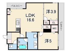 WING TOWA MAISONの間取り画像
