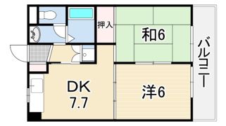 武庫之荘北アイビーコートの間取り画像
