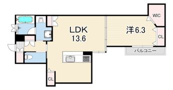 WING TOWA MAISONの間取り画像