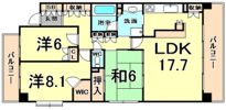 アーバンドルフ甲子園口の間取り画像