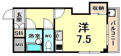 ハイネス門戸の間取り画像