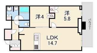 プラウドタワー神戸垂水の間取り画像