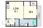 LEROY駒ヶ林の間取り画像