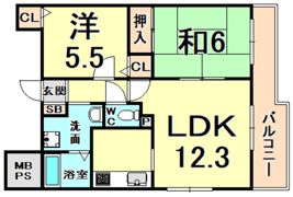 クレマンス甲東園の間取り画像
