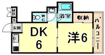 フォアール武庫之荘の間取り画像