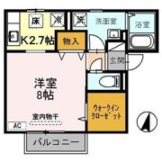 リビングタウン魚住 A棟の間取り画像