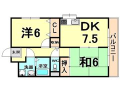 ハイツ桜ヶ丘の間取り画像