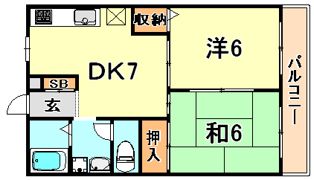 ハイツRISAの間取り画像