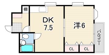 広島屋宮本ハイツの間取り画像