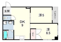 昌和マンションの間取り画像