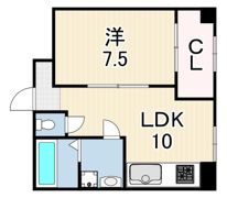 鶯橋マンションの間取り画像