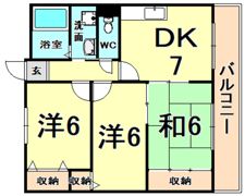 ディアコート結の間取り画像