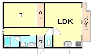 ユメノサニーハイツの間取り画像